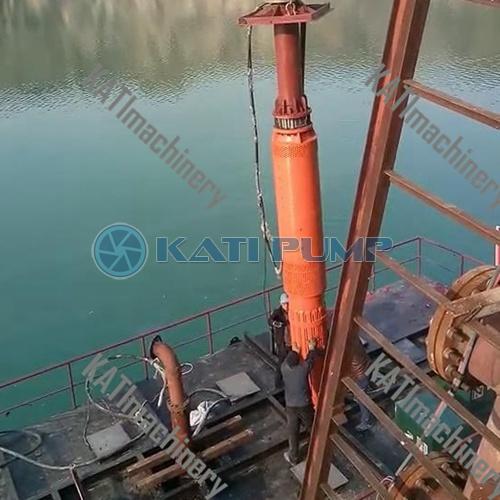 submersible water pump on site 